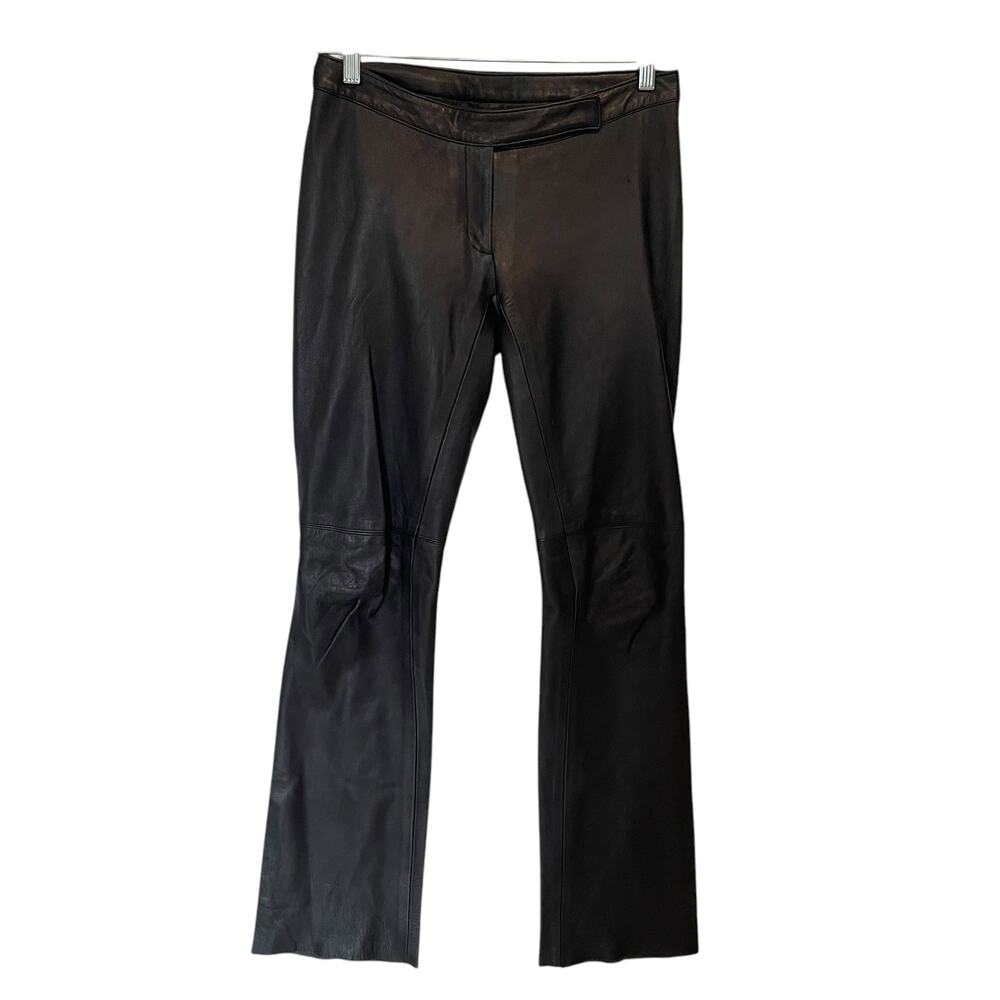 Black Leather Women's Pants